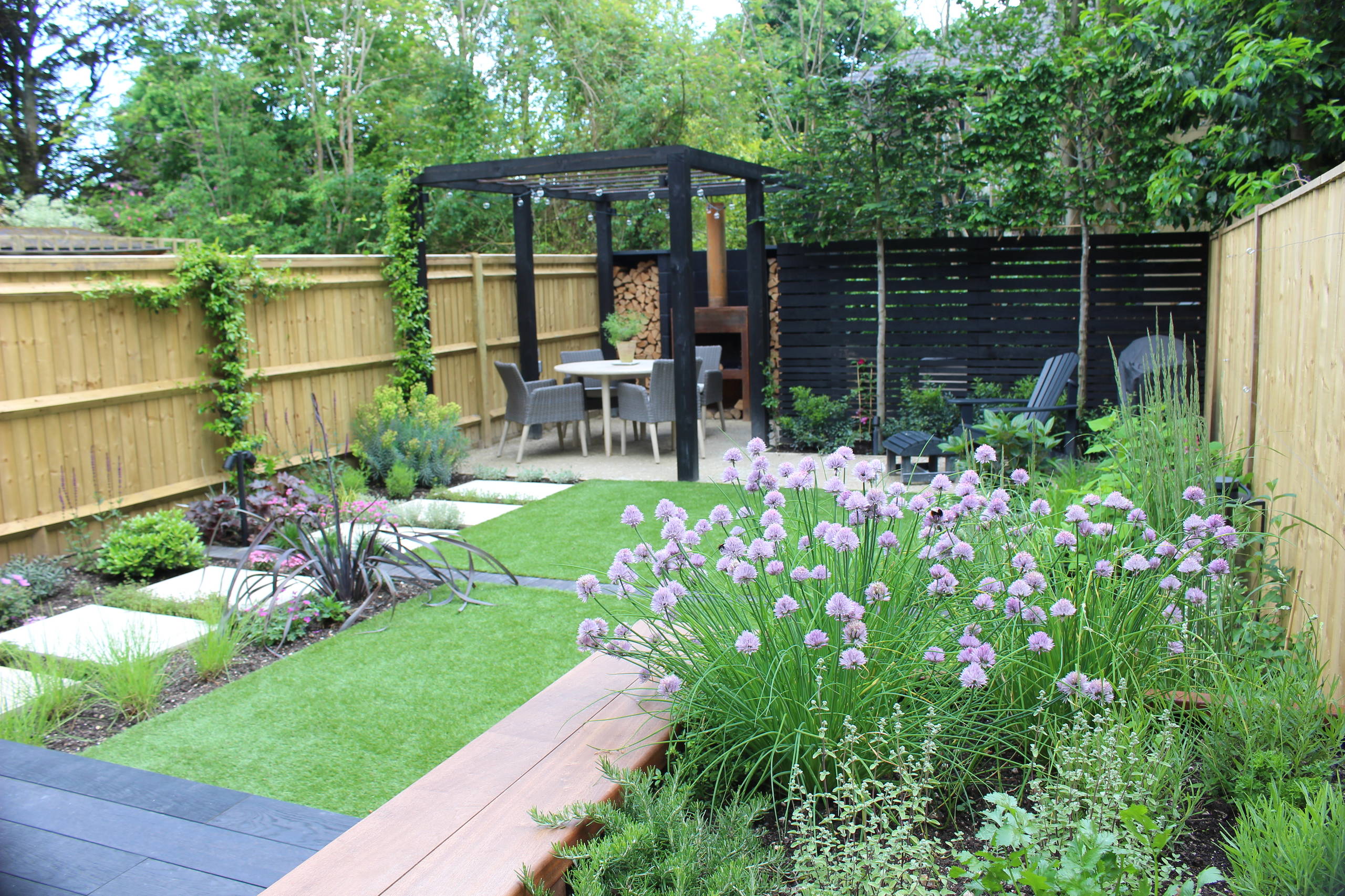 Scheduled garden maintenance and townhouse courtyard care